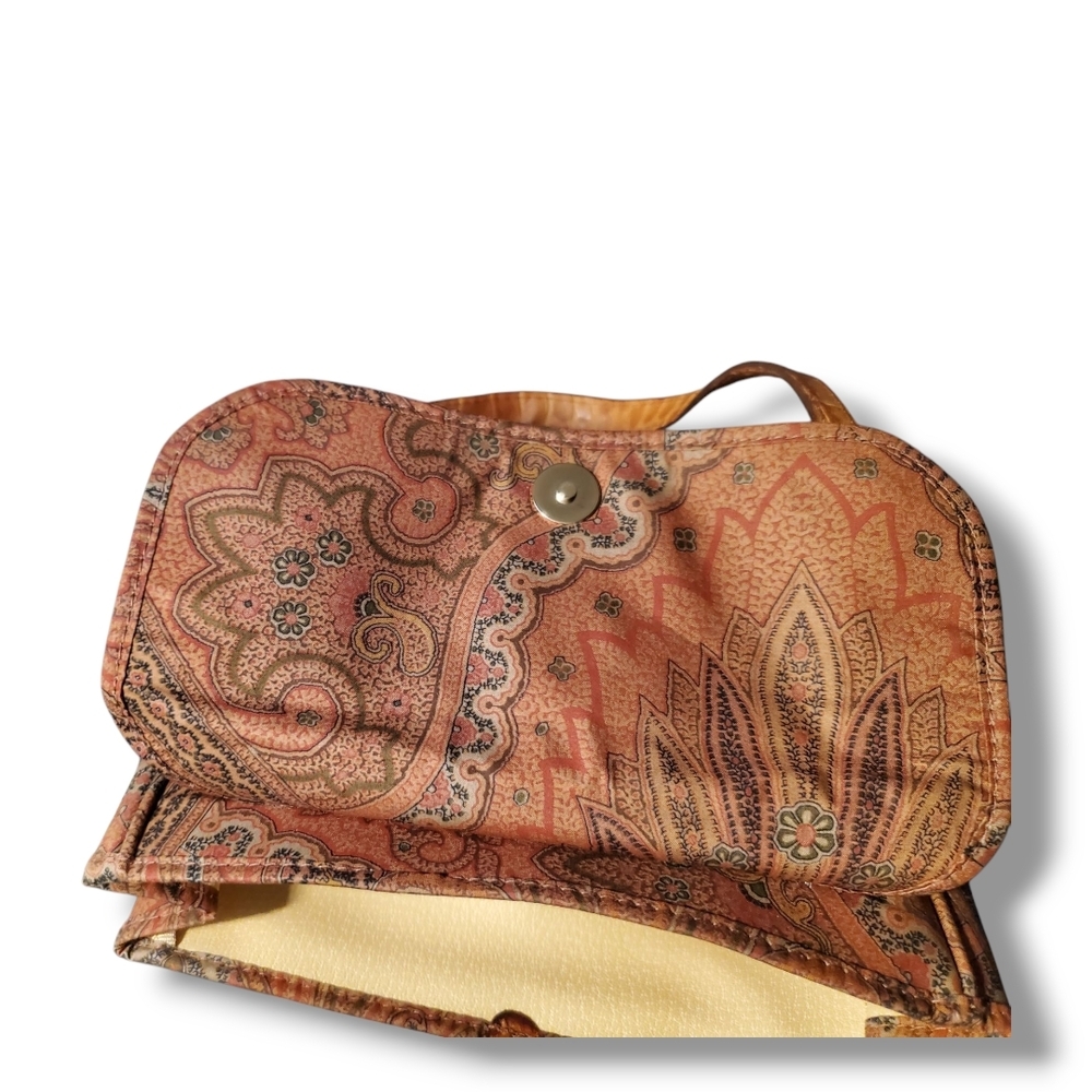 ETRO Green & Brown Y2K Mini Bag Paisley Pattern Vintage Etro Arnica Mini Handbag - Picture 6 of 11